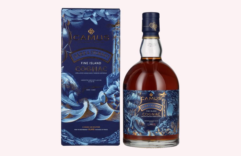 Camus DARK & STORMY Fine Island Cognac 40% Vol. 0,7l en boîte cadeau
