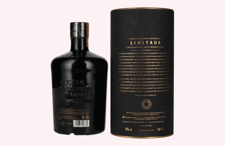 Bacardi Gran Reserva LIMITADA Limited Batch Rum 40% Vol. 1l in Giftbox