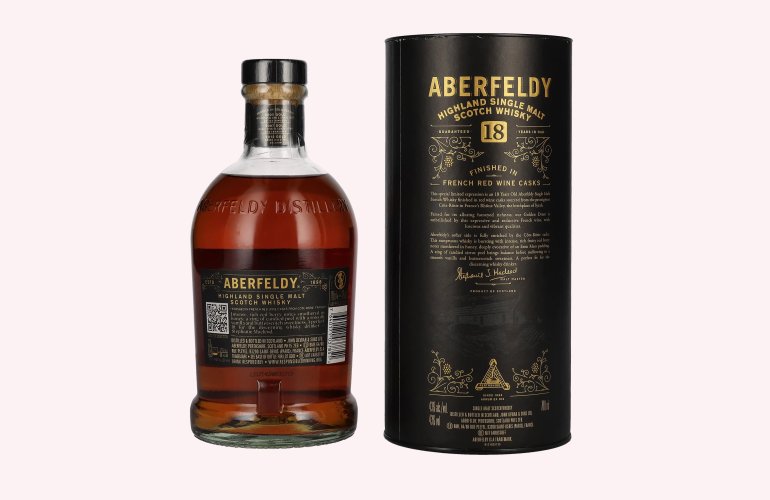 Aberfeldy 18 Years Old Red Wine Casks CÔTE RÔTIE 43% Vol. 0,7l in Geschenkbox