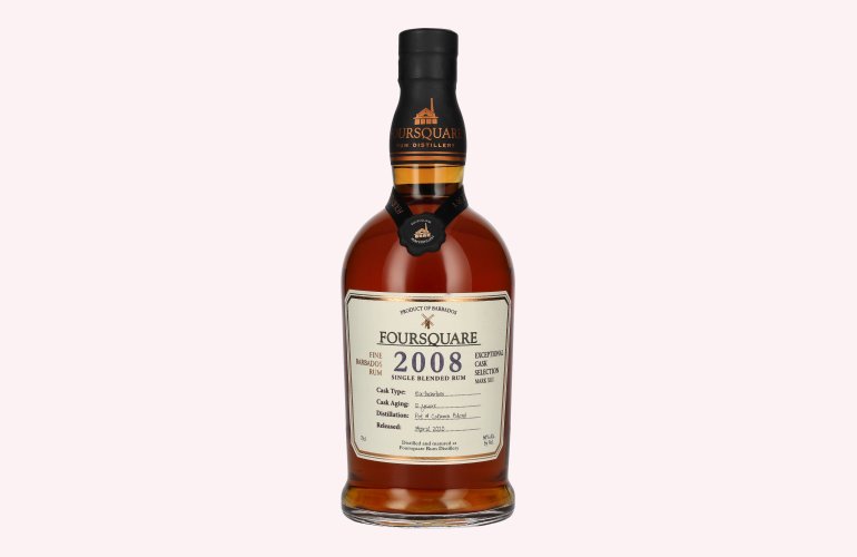 Foursquare 12 Years Old Single Blended Rum 2008 60% Vol. 0,7l