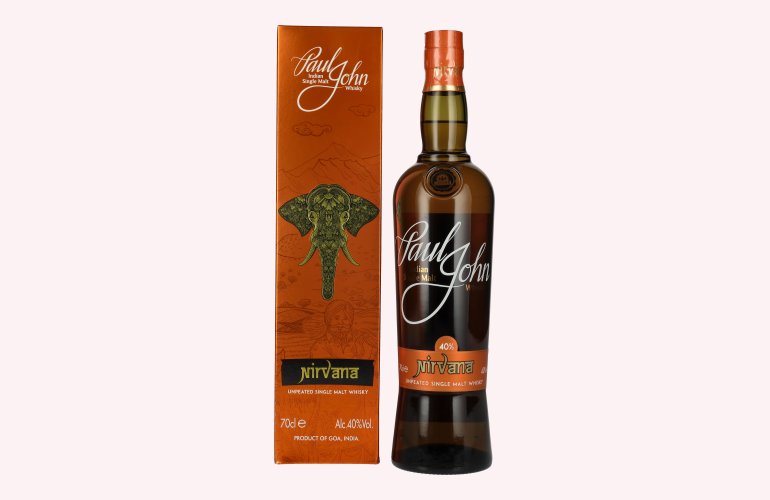 Paul John NIRVANA Indian Single Malt Whisky 40% Vol. 0,7l en boîte cadeau