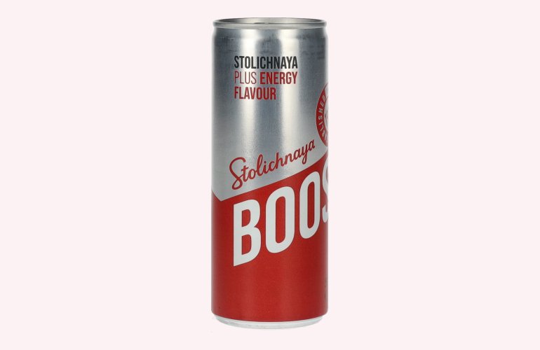 Stolichnaya Boost Plus ENERGY Flavour 5% Vol. 0,25l Dose Pfand