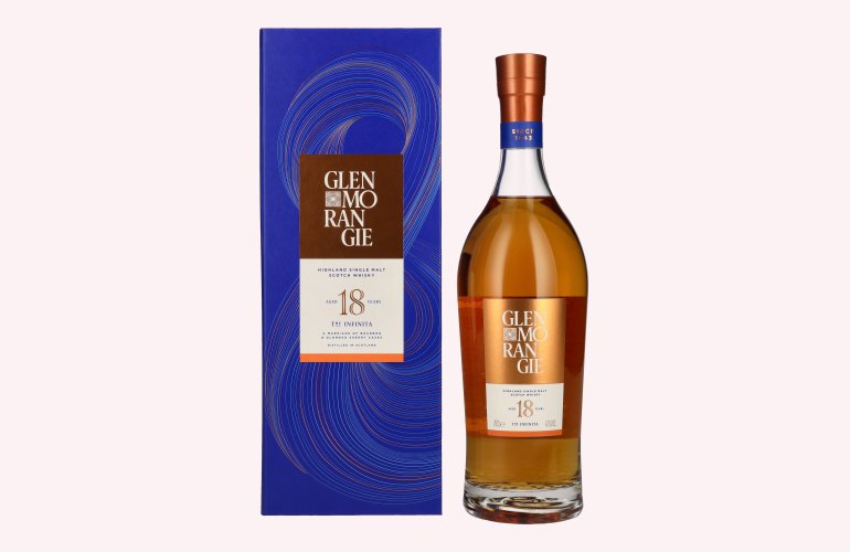 Glenmorangie 18 Years Old THE INFINITA Highland Single Malt BLAU 43% Vol. 0,7l en boîte cadeau