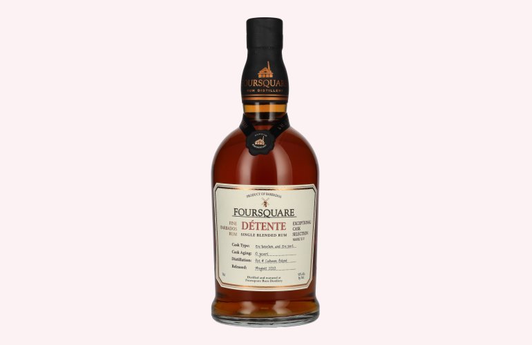Foursquare 10 Years Old DÉTENTE Single Blended Rum 51% Vol. 0,7l