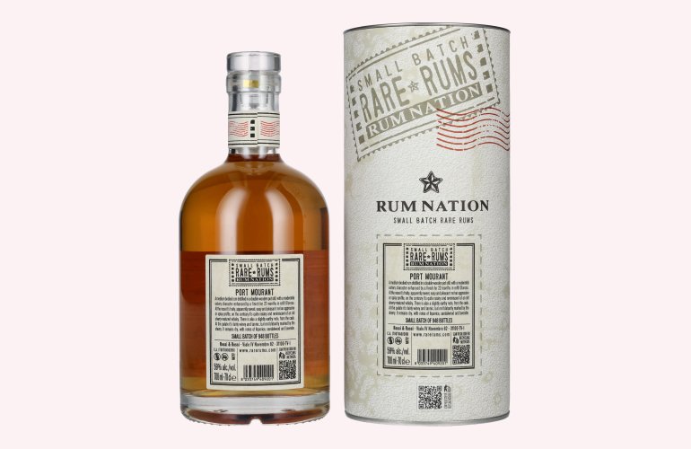 Rum Nation Rare Rums PORT MOURANT 2010/2022 59% Vol. 0,7l in geschenkverpakking