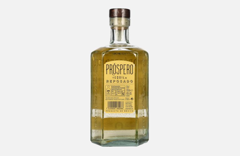 Próspero Tequila Reposado 100% De Agave by Rita Ora 40% Vol. 0,7l