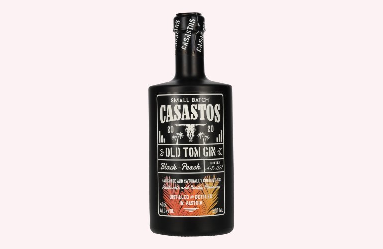 CASASTOS Old Tom Gin Small Batch Black-Peach 40% Vol. 0,5l
