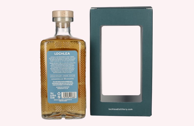 Lochlea SMOKE WITHOUT FIRE Single Estate Single Malt Scotch Whisky 46% Vol. 0,7l in geschenkverpakking