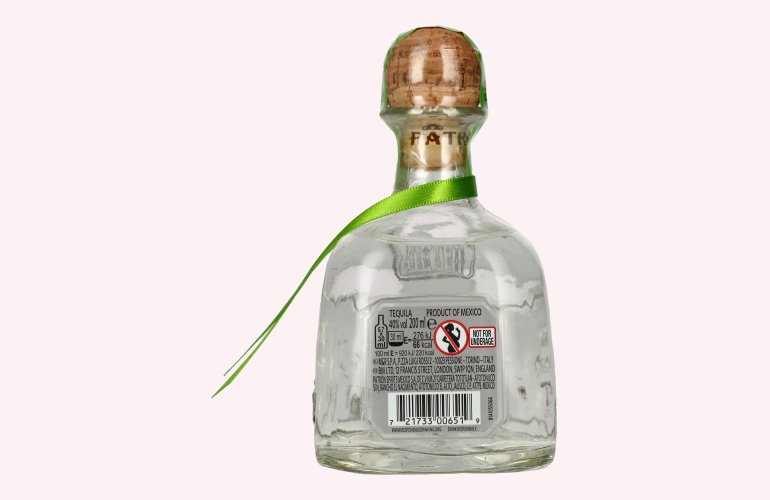 Patrón Tequila Silver 40% Vol. 0,2l