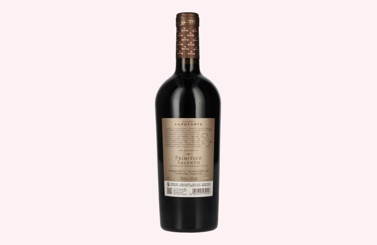 Masseria Capoforte Primitivo Salento Red IGT 2023 15% Vol. 0,75l