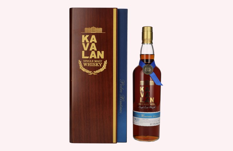 Kavalan SOLIST Pedro Ximénez Single Cask Strength 57,1% Vol. 0,7l in Holzkiste