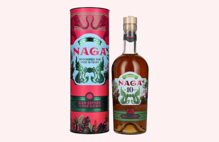Naga 10 Years Old Indochinese Rum SIAM EDITION 40% Vol. 0,7l in Giftbox
