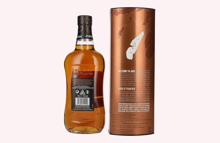 Jura 12 Years Old Single Malt Scotch Whisky 40% Vol. 0,7l en boîte cadeau