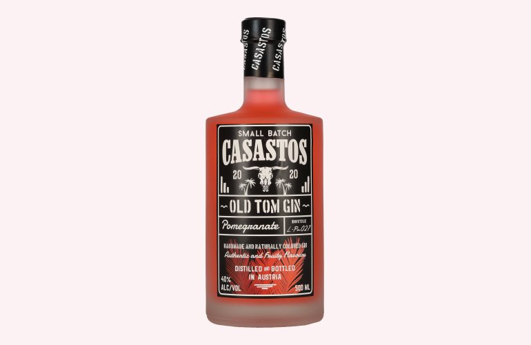 CASASTOS Old Tom Gin Small Batch Pomegranate 40% Vol. 0,5l