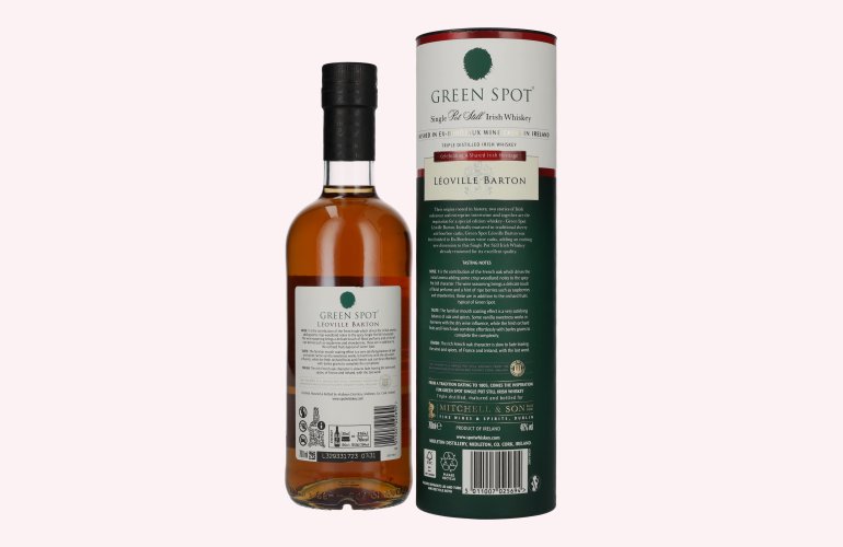 Green Spot LÉOVILLE BARTON Single Pot Still Irish Whiskey 46% Vol. 0,7l en boîte cadeau