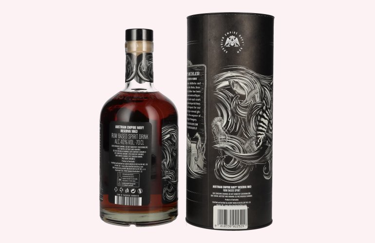 Austrian Empire Navy RESERVA 1863 Rum Based Spirit 40% Vol. 0,7l en boîte cadeau