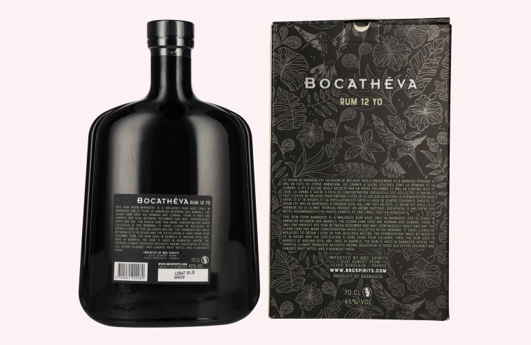 Bocathéva 12 Years Old Rum of Barbados 45% Vol. 0,7l in geschenkverpakking