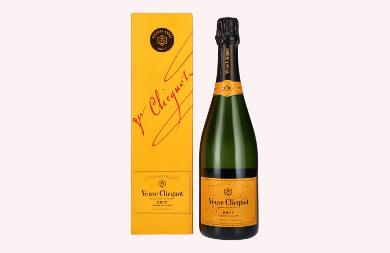 Veuve Clicquot Champagne Brut Réserve Cuvée 12% Vol. 0,75l en boîte cadeau