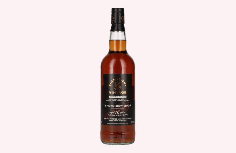 Signatory Vintage 100 Proof Edition SPEYSIDE (M) 2009 16 Years Old Exceptional Cask #15 57,1% Vol. 0,7l