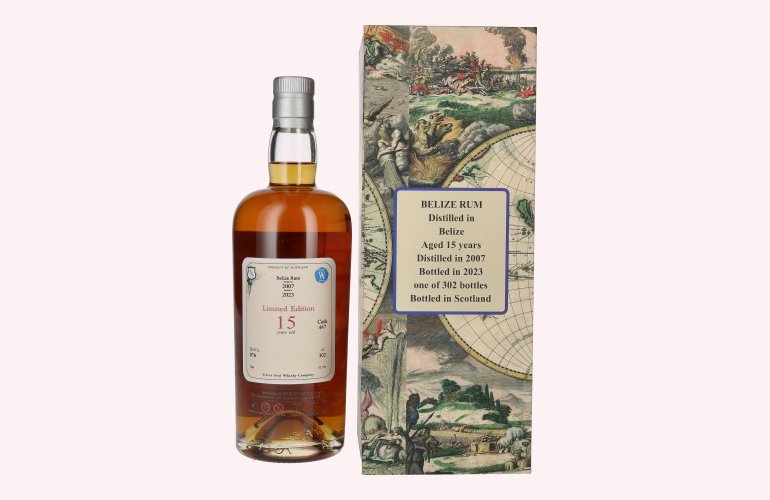 Silver Seal BELIZE Rum 15 Years Old 2007 51,5% Vol. 0,7l in Giftbox