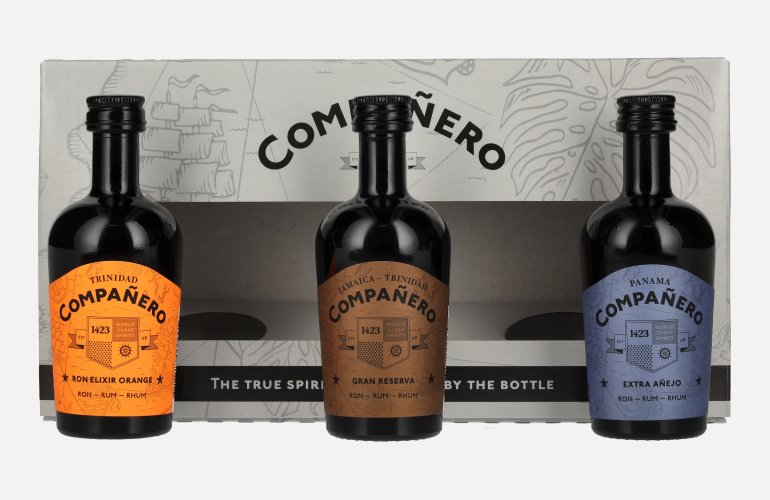 Compañero Giftbox 44,7% Vol. 3x0,05l in geschenkverpakking