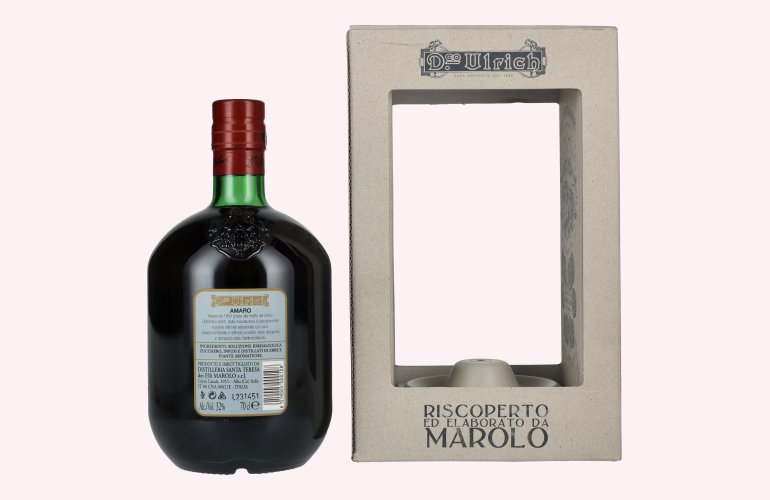 D.Co Ulrich Amaro da MAROLO 32% Vol. 0,7l en boîte cadeau