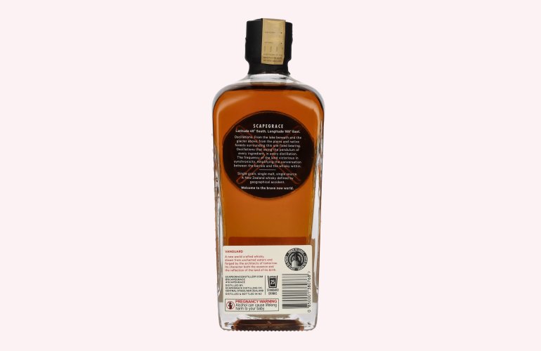 Scapegrace VANGUARD Newzealand Small Batch Single Malt Whisky 46% Vol. 0,7l