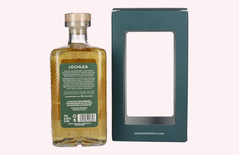Lochlea ORCHARD & OAK Single Estate Single Malt Scotch Whisky 46% Vol. 0,7l in geschenkverpakking