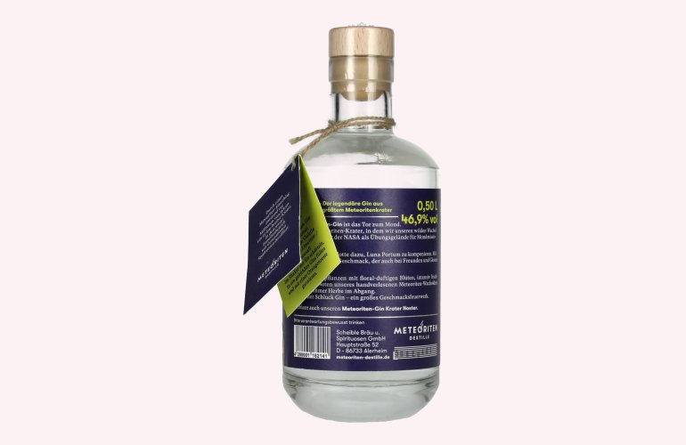 Meteoriten Gin LUNA PORTUM Distilled Dry Gin 46,9% Vol. 0,5l