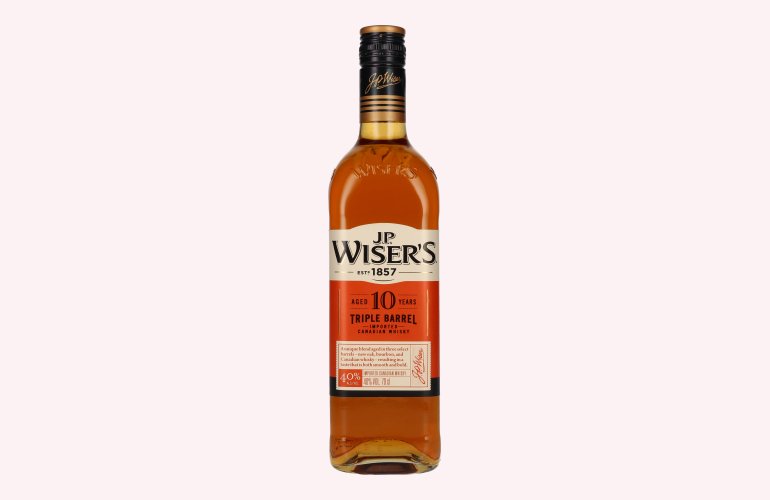 J.P. Wiser's 10 Years Old Triple Barrel Canadian Whisky 40% Vol. 0,7l