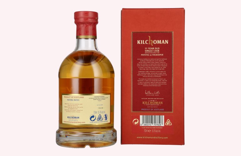 Kilchoman 11 Years Old Islay Single Cask Release 2024 55,5% Vol. 0,7l in Giftbox