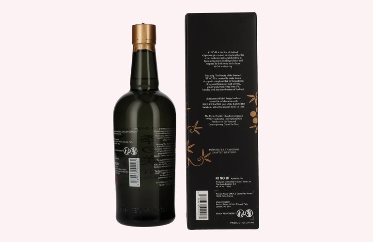 KI NO BI Kyoto Dry Gin 45,7% Vol. 0,7l in Giftbox