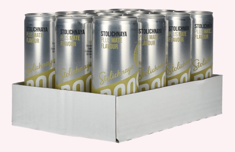 Stolichnaya Boost Plus MATE Flavour 5% Vol. 12x0,25l Dosen Pfand