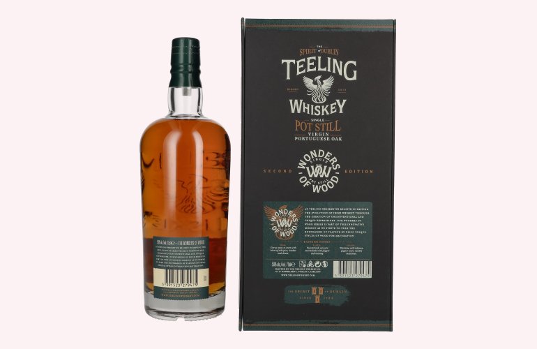 Teeling Whiskey Single Pot Still WONDERS OF WOOD Virgin Portuguese Oak Second Edition 50% Vol. 0,7l in geschenkverpakking