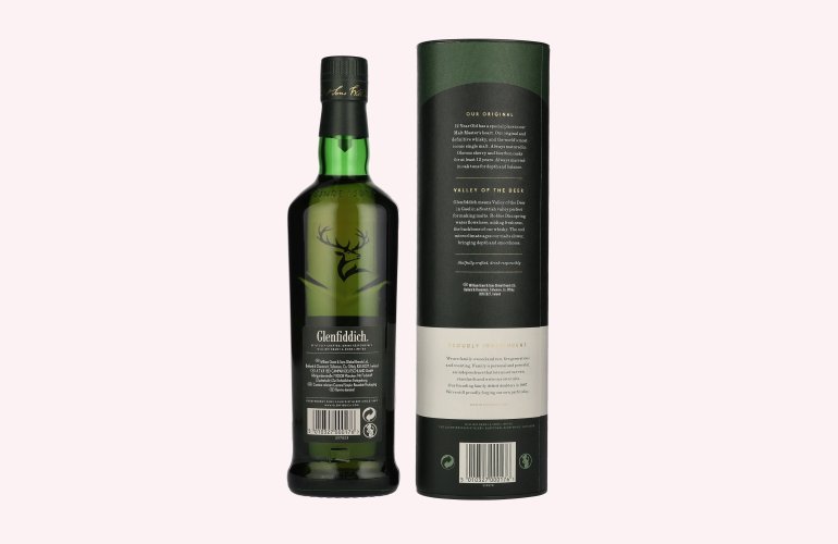 Glenfiddich OUR ORIGINAL TWELVE 12 Years Old Single Malt Scotch Whisky 40% Vol. 0,7l en boîte cadeau
