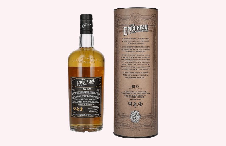 Douglas Laing THE EPICUREAN Three Wood Lowland Blended Malt 54,1% Vol. 0,7l in geschenkverpakking