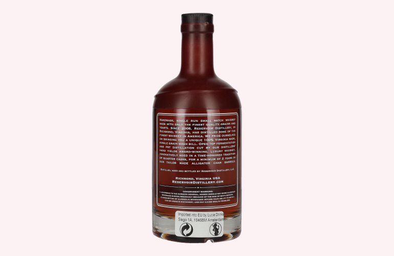 Reservoir Virginia Rye Whiskey Batch 1 Year 2024 50% Vol. 0,7l