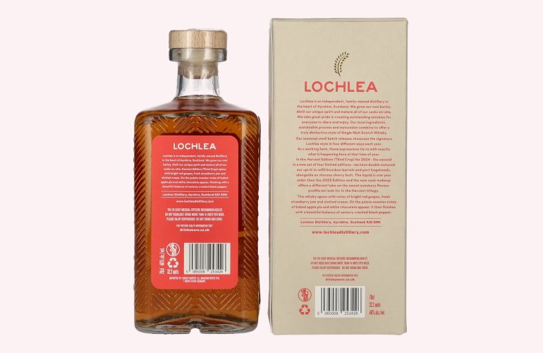Lochlea HARVEST EDITION Third Crop Single Malt Scotch Whisky 46% Vol. 0,7l in Giftbox