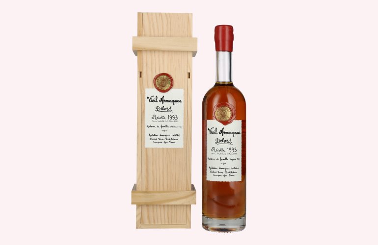 Vieil Armagnac Delord Vintage Récolte 1993 40% Vol. 0,7l in Holzkiste
