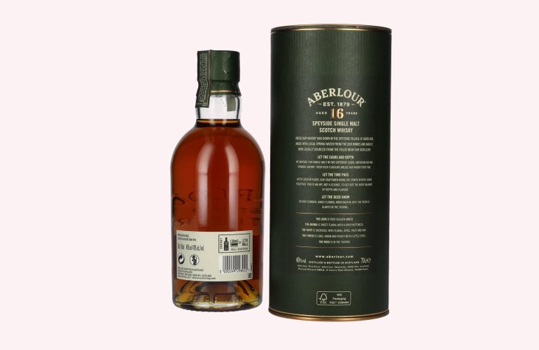 Aberlour 16 Years Old DOUBLE CASK MATURED 40% Vol. 0,7l en boîte cadeau