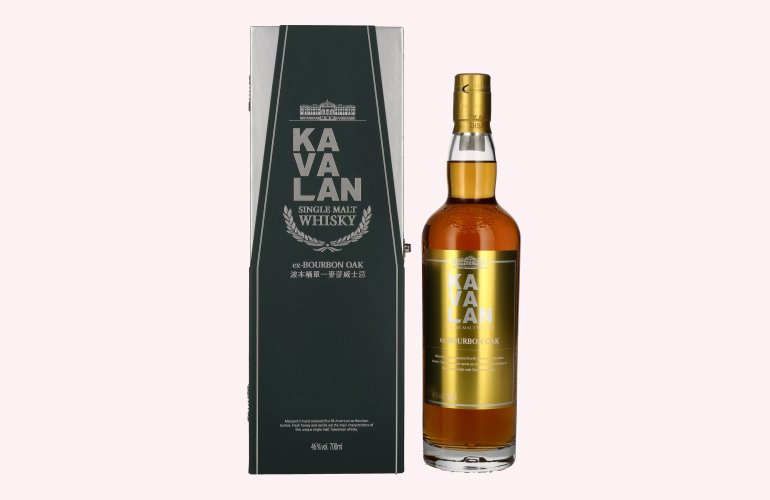 Kavalan EX-BOURBON OAK CASK Single Malt Whisky 46% Vol. 0,7l in geschenkverpakking