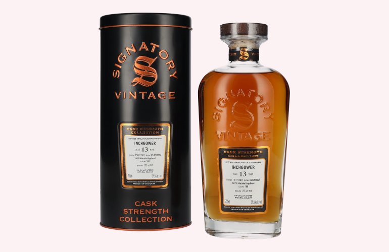 Signatory Vintage INCHGOWER 13 Years Old 1st Fill Marsala Cask Strength #108 2011 59,6% Vol. 0,7l in Tinbox