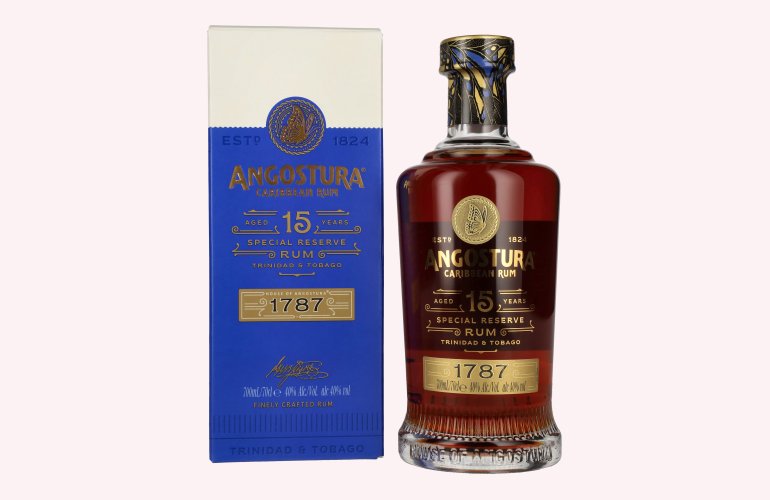 Angostura 1787 15 Years Old Super Premium Rum 40% Vol. 0,7l en boîte cadeau