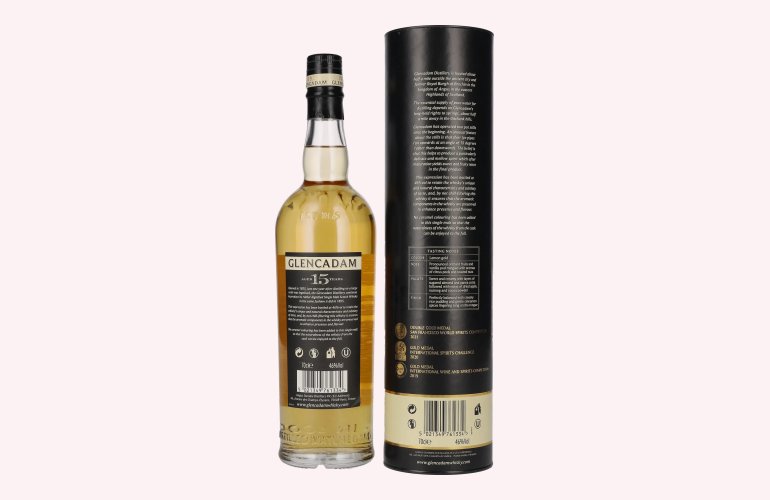 Glencadam 15 Years Old Highland Single Malt Scotch Whisky 46% Vol. 0,7l in geschenkverpakking