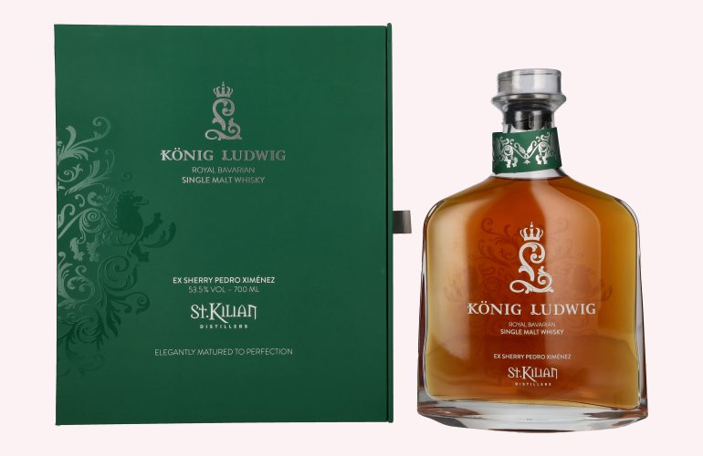 St. Kilian KÖNIG LUDWIG Single Malt Whisky Ex-Sherry Pedro Ximénez 53,5% Vol. 0,7l in Giftbox