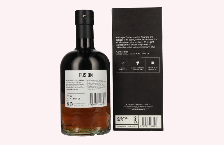 Mackmyra FUSION Swedish Single Malt Whisky Limited Edition 47,3% Vol. 0,7l in Geschenkbox