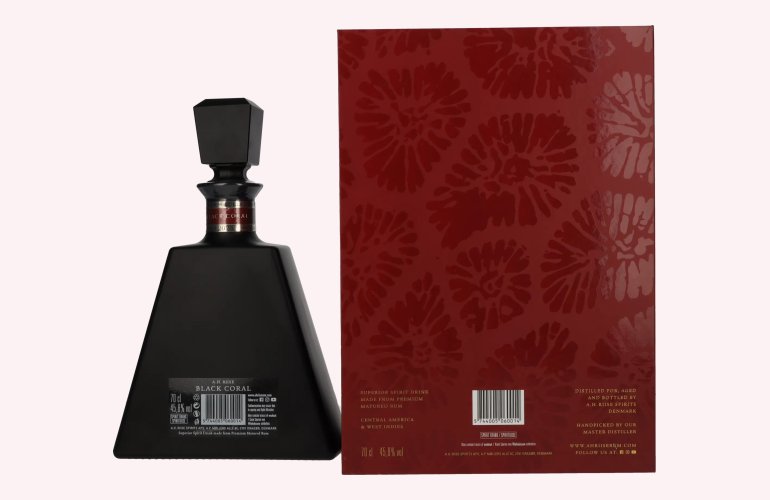 A.H. Riise Black BLACK CORAL Gem Collection Spirit Drink 45,8% Vol. 0,7l in Geschenkbox