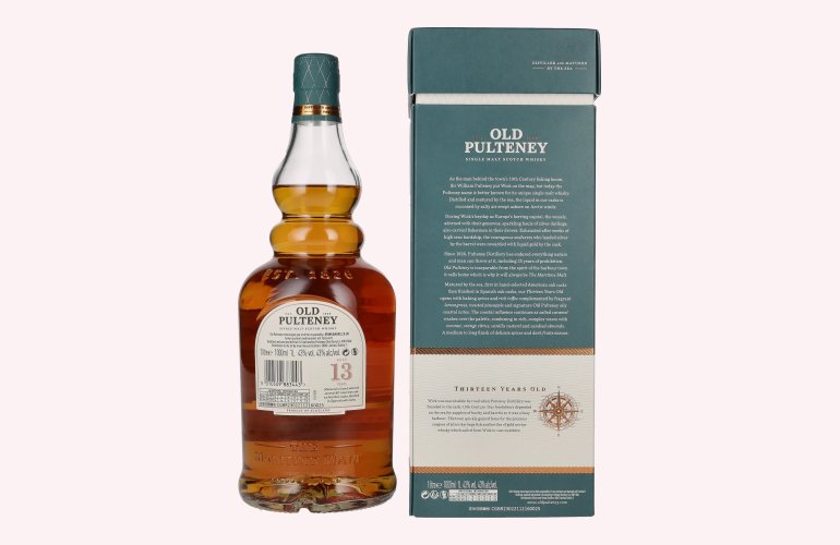Old Pulteney 13 Years Old Single Malt Scotch Whisky 43% Vol. 1l in Giftbox