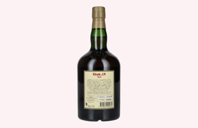 Rhum J.M Très Vieux Rhum Agricole X.O 45% Vol. 0,7l