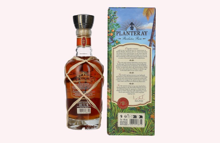 Planteray Rum PXXO 20th Anniversary Barbados Rum 40% Vol. 0,7l in geschenkverpakking